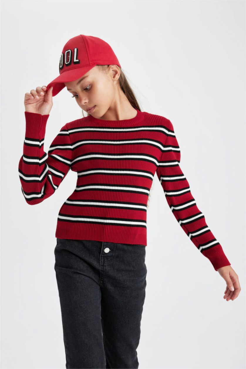 Young Girls - Teen Girls Bordeaux Girl Regular Fit Pullover