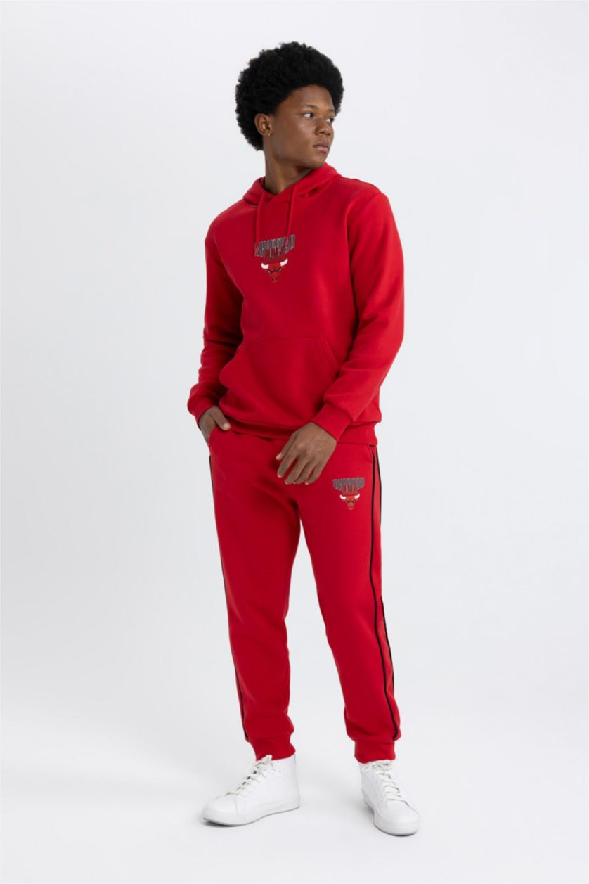 MAN Red Standard Fit Thick Jogger