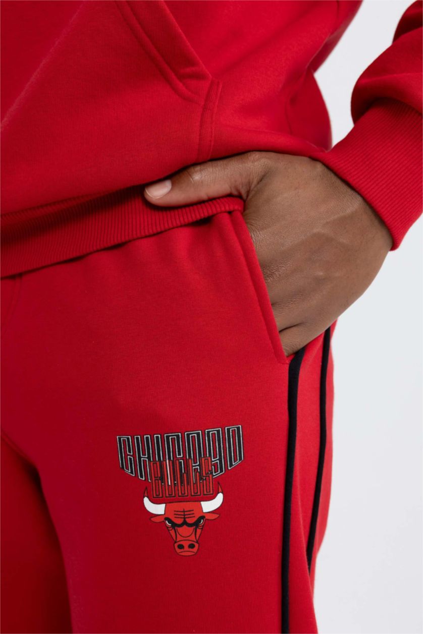 MAN Red Standard Fit Thick Jogger
