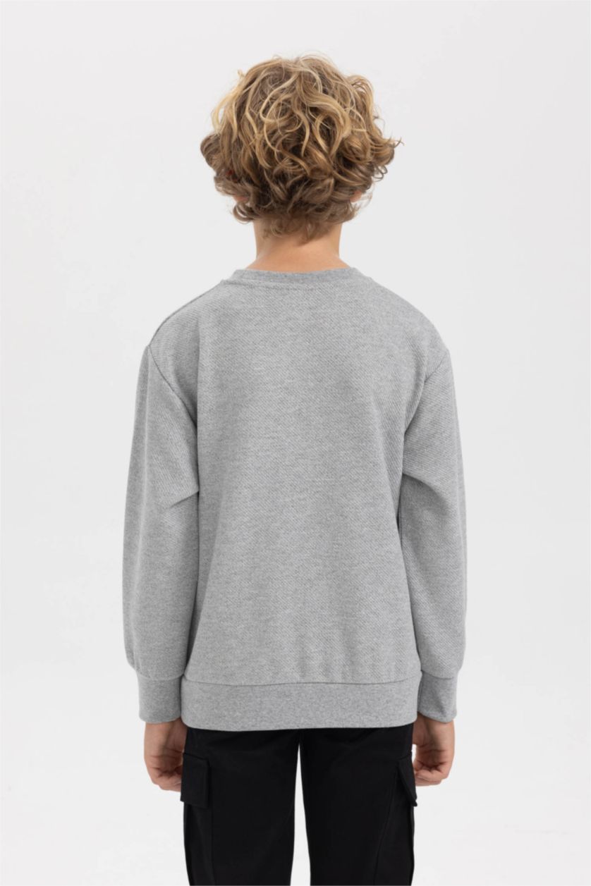 BOYS & TEENS Grey Melange قصة عادية