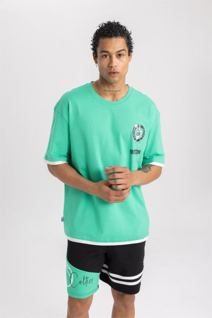 MAN Green Oversize Fit Short Sleeve T-Shirt