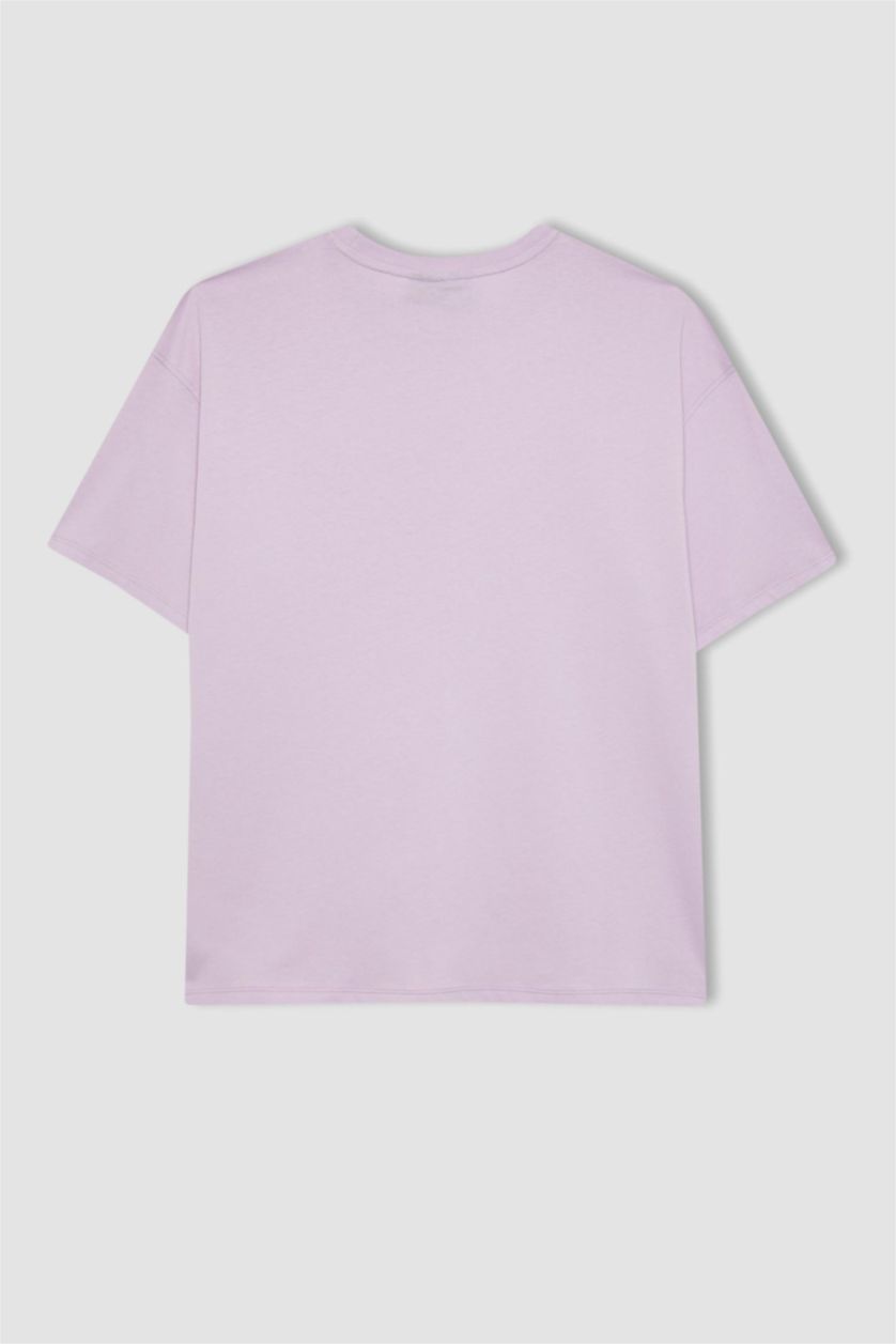 Женщины Сиреневый Футболка оверсайз NBA с круглым вырезом, DeFactoFit