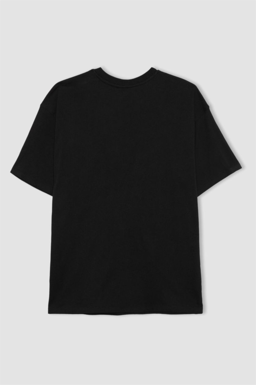 نساء أسود Oversize Fit Short Sleeve T-Shirt