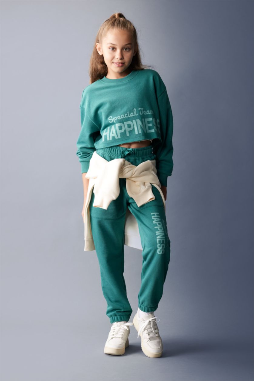 GIRLS & TEENS Dark Green jogger Trousers