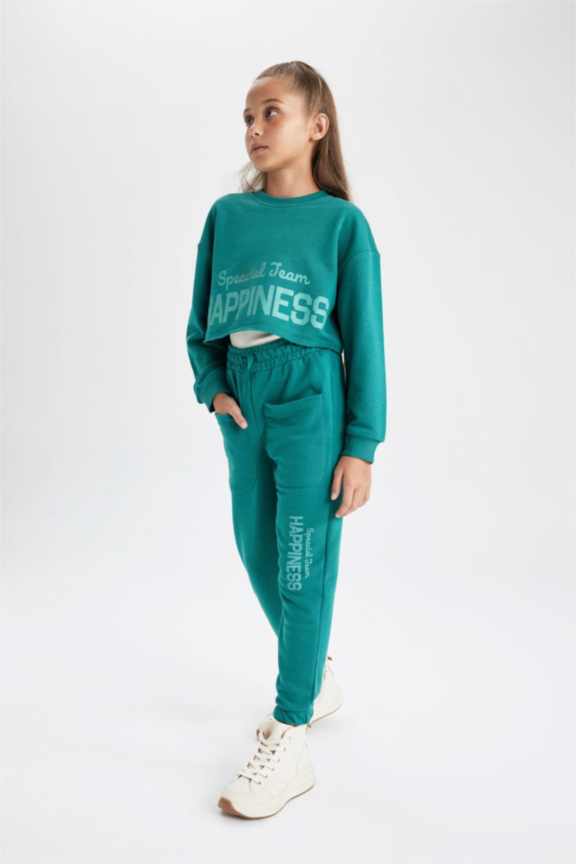 GIRLS & TEENS Dark Green jogger Trousers