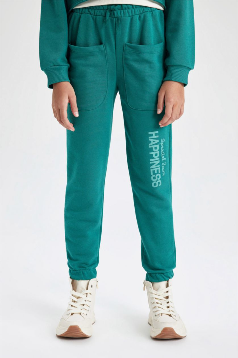 GIRLS & TEENS Dark Green jogger Trousers