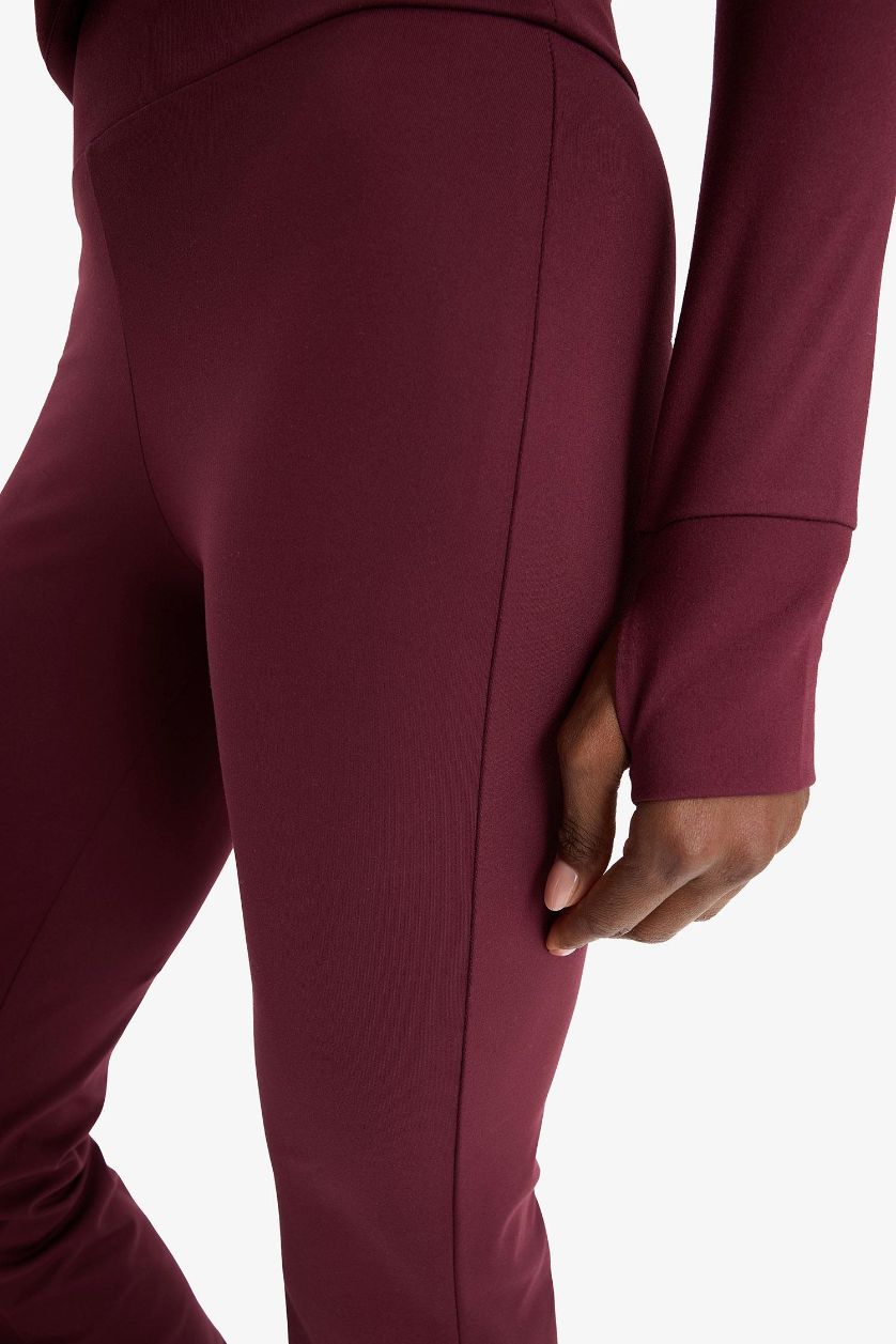 WOMAN Bordeaux DeFactoFit Flare Fit Regular Length Sports Trousers