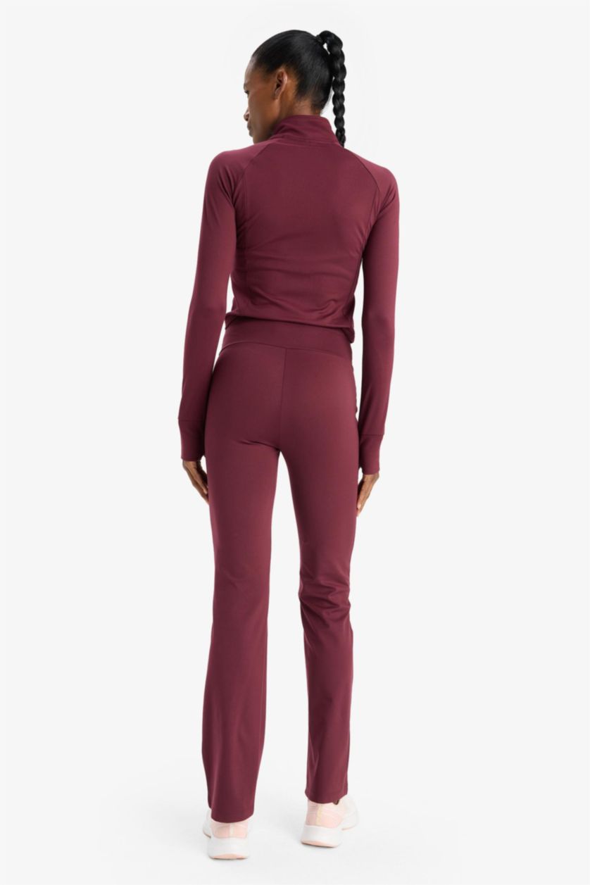 WOMAN Bordeaux DeFactoFit Flare Fit Regular Length Sports Trousers