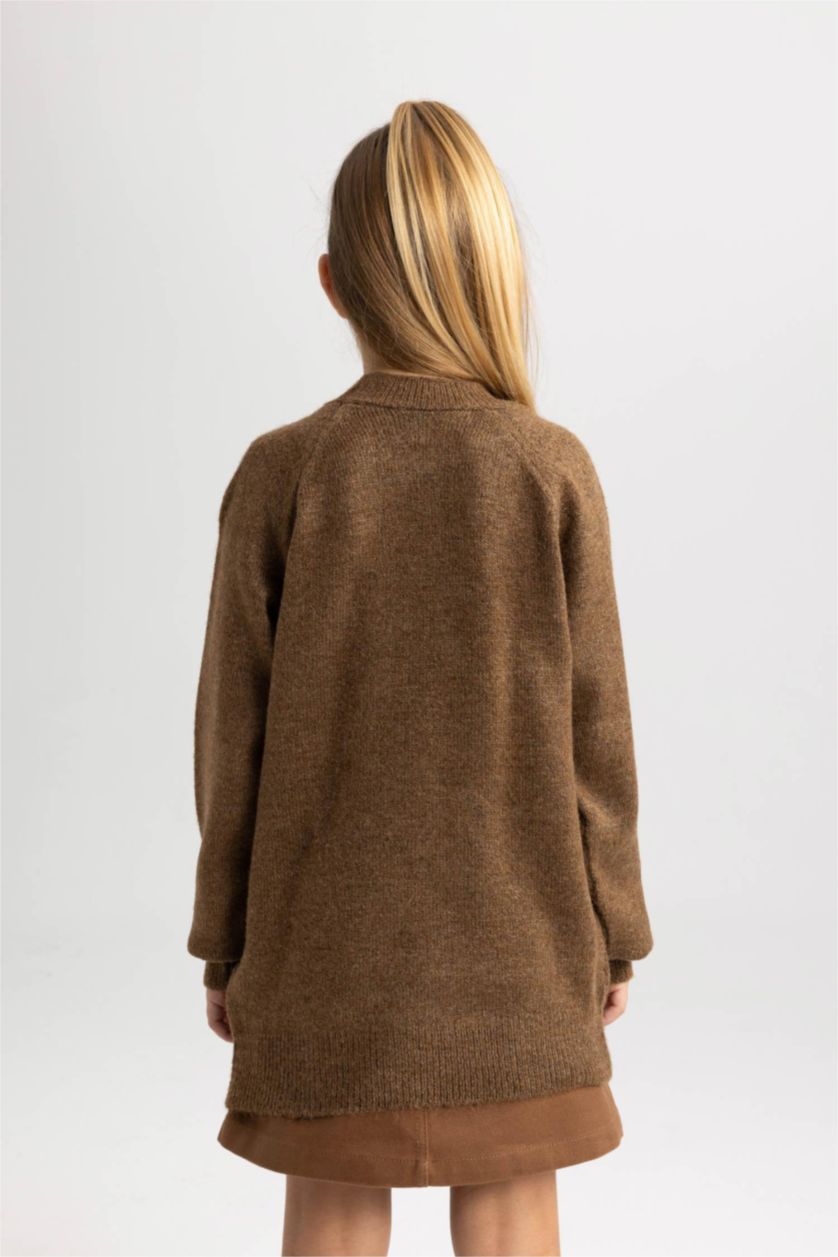 Дівчачий Коричневий Пуловер луз фіт для дівчаток