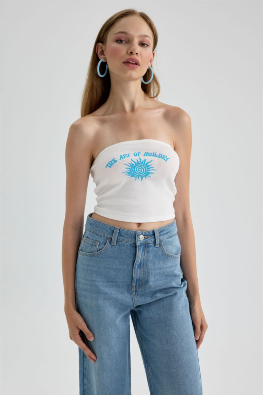 Жіночий Кремовий Майка з принтом Камзол для жінок