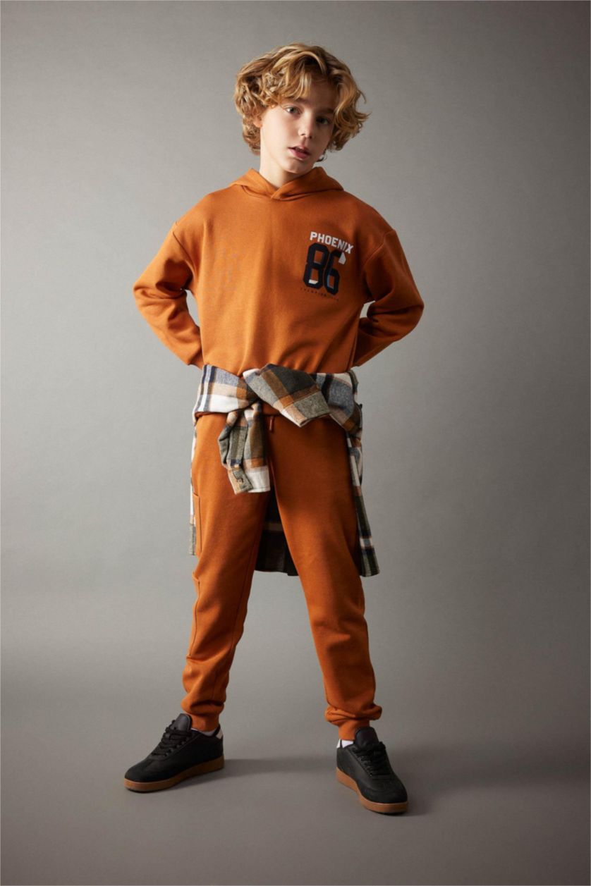 BOYS & TEENS Camel Boy Thick Sweatpants with Cargo Pocket