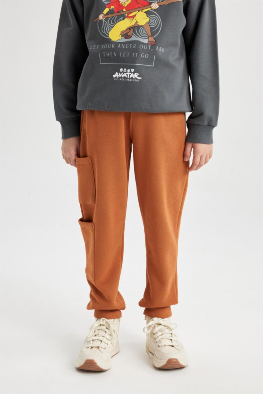 BOYS & TEENS Camel Boy Thick Sweatpants with Cargo Pocket