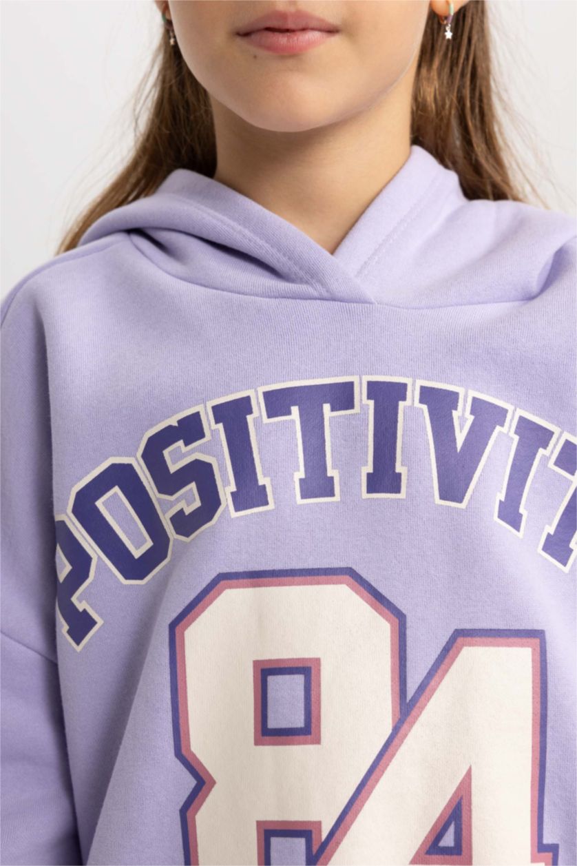 GIRLS & TEENS Lilac Oversize Fit Hooded Sweatshirt