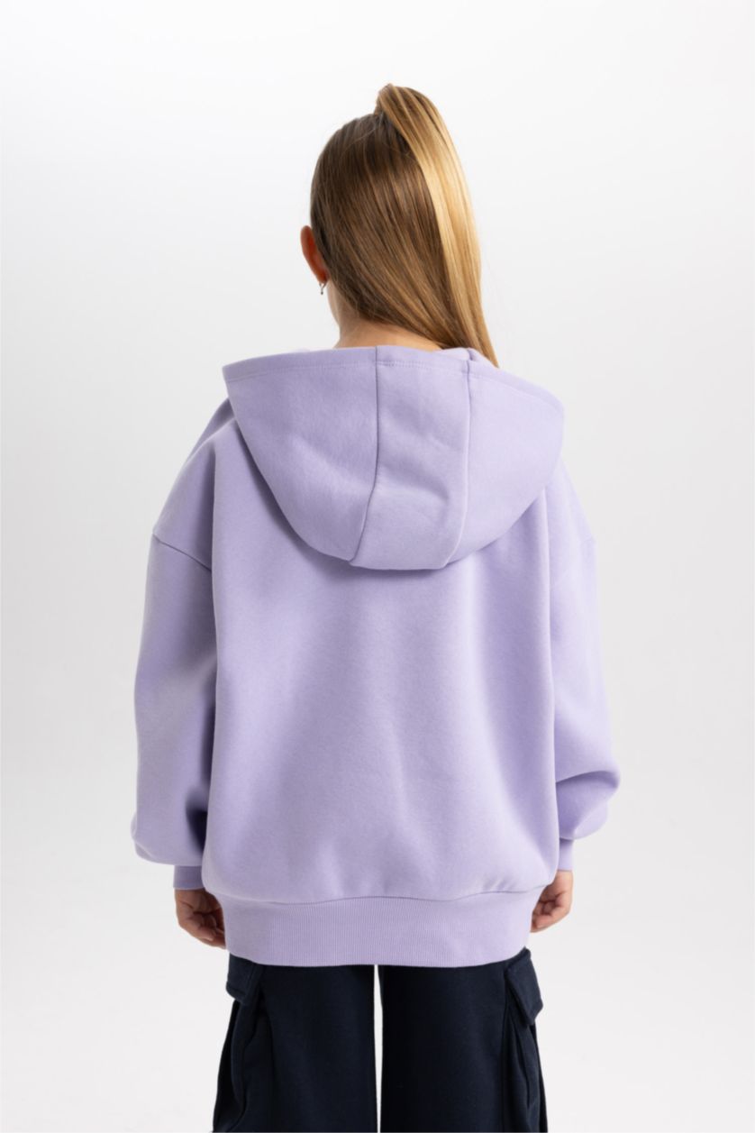 GIRLS & TEENS Lilac Oversize Fit Hooded Sweatshirt