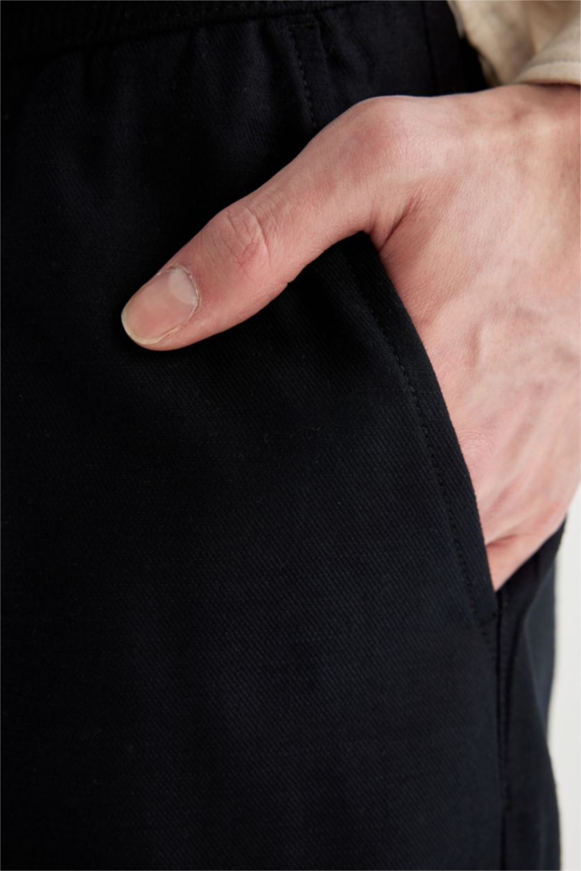 MAN Black jogger Trousers