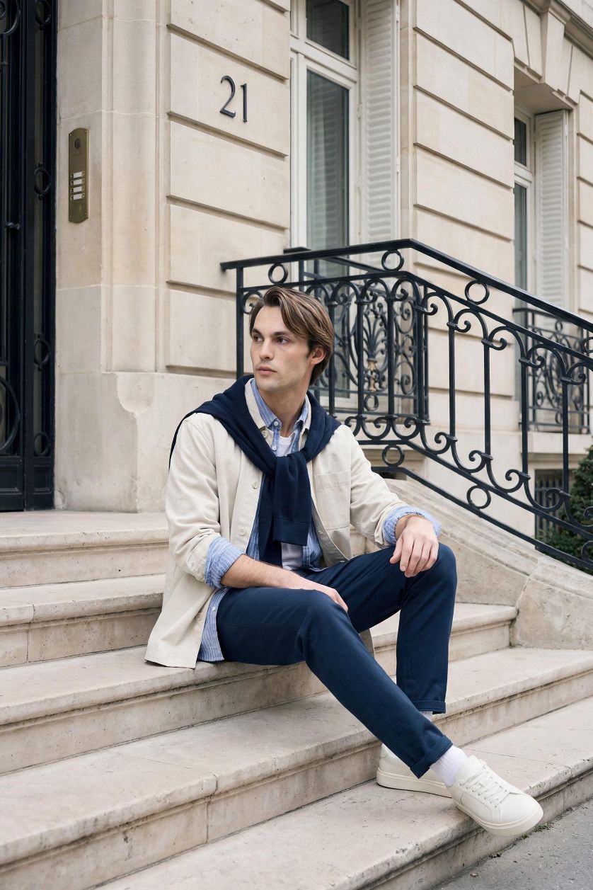 Man NAVY Basic Skinny Leg Summer Joggers