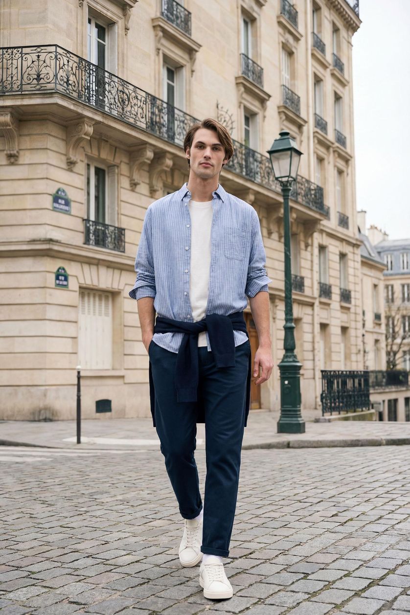 Man NAVY Basic Skinny Leg Summer Joggers