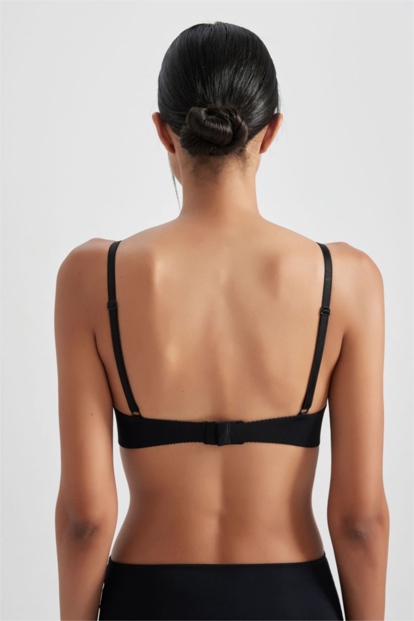 FEMME Noir Soutien-Gorge Coton Rembourré De Fall In Love