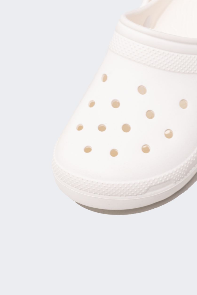 BOYS & TEENS White Boy Flat Sole Single Striped Eva Slippers