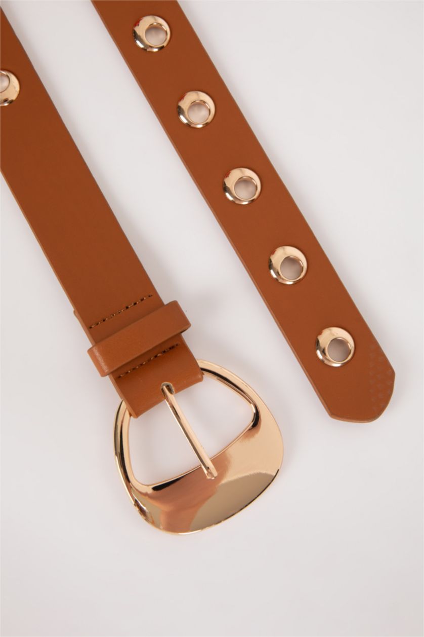 FEMME Marron Ceinture en Similicuir classique pour Femme