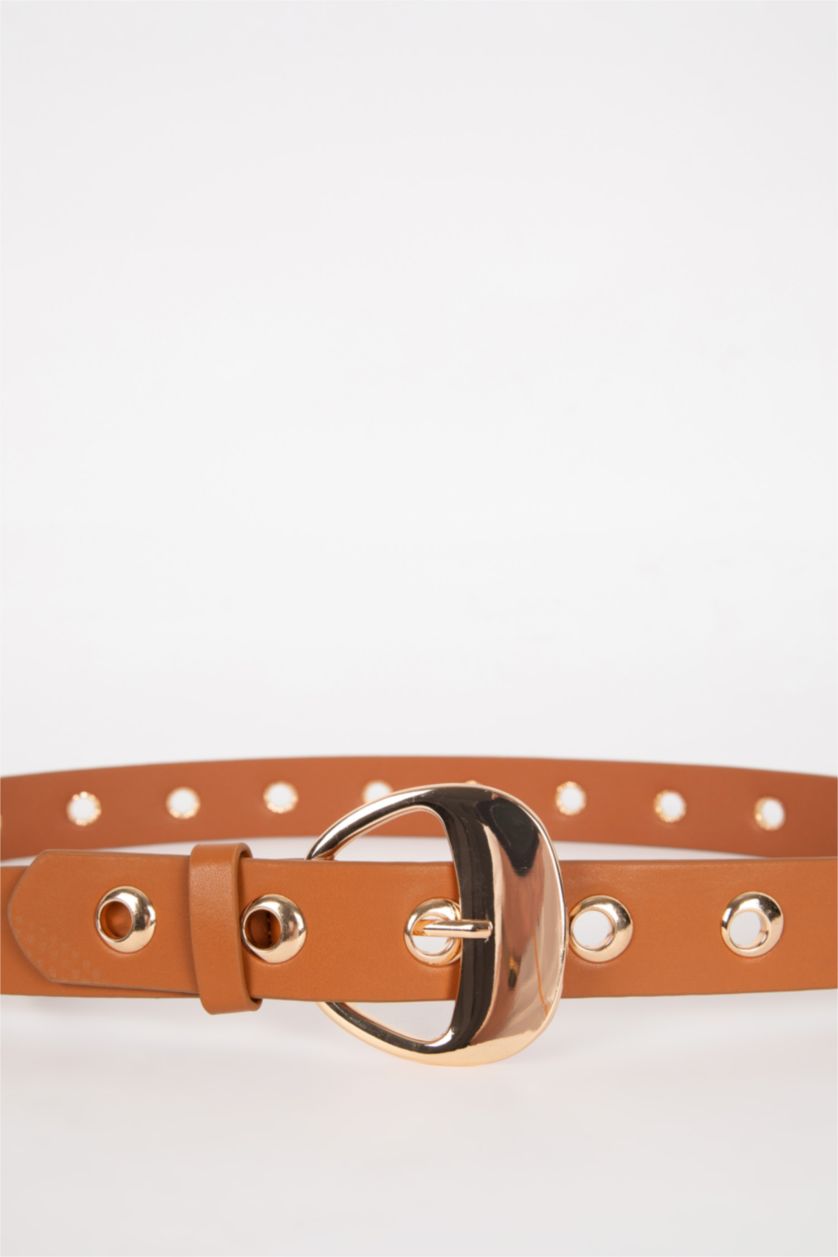 FEMME Marron Ceinture en Similicuir classique pour Femme