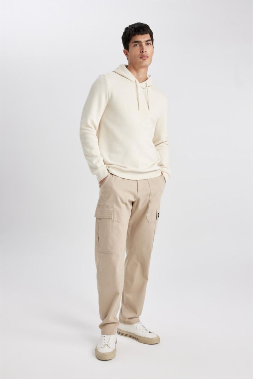 HOMME Beige Pantalon Cargo Pour Homme