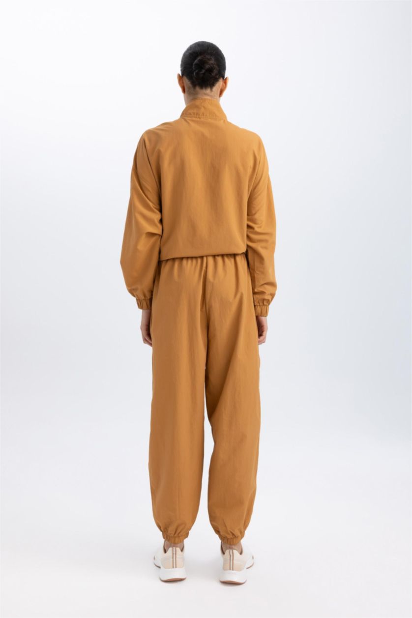 Woman Camel DeFactoFit Loose Fit Double Pocket Jogger Leg Standard Size Sweatpants