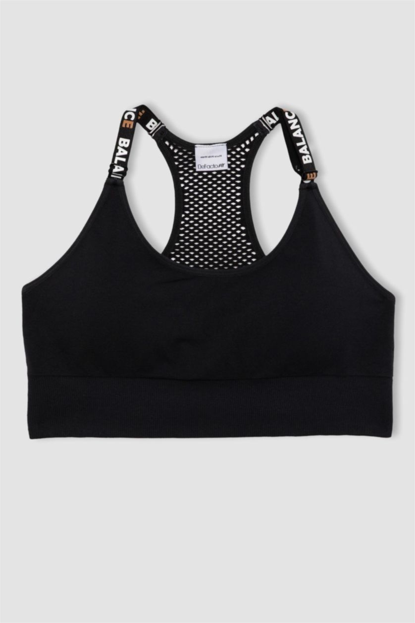 Kadın Siyah Bisiklet Yaka Seamless