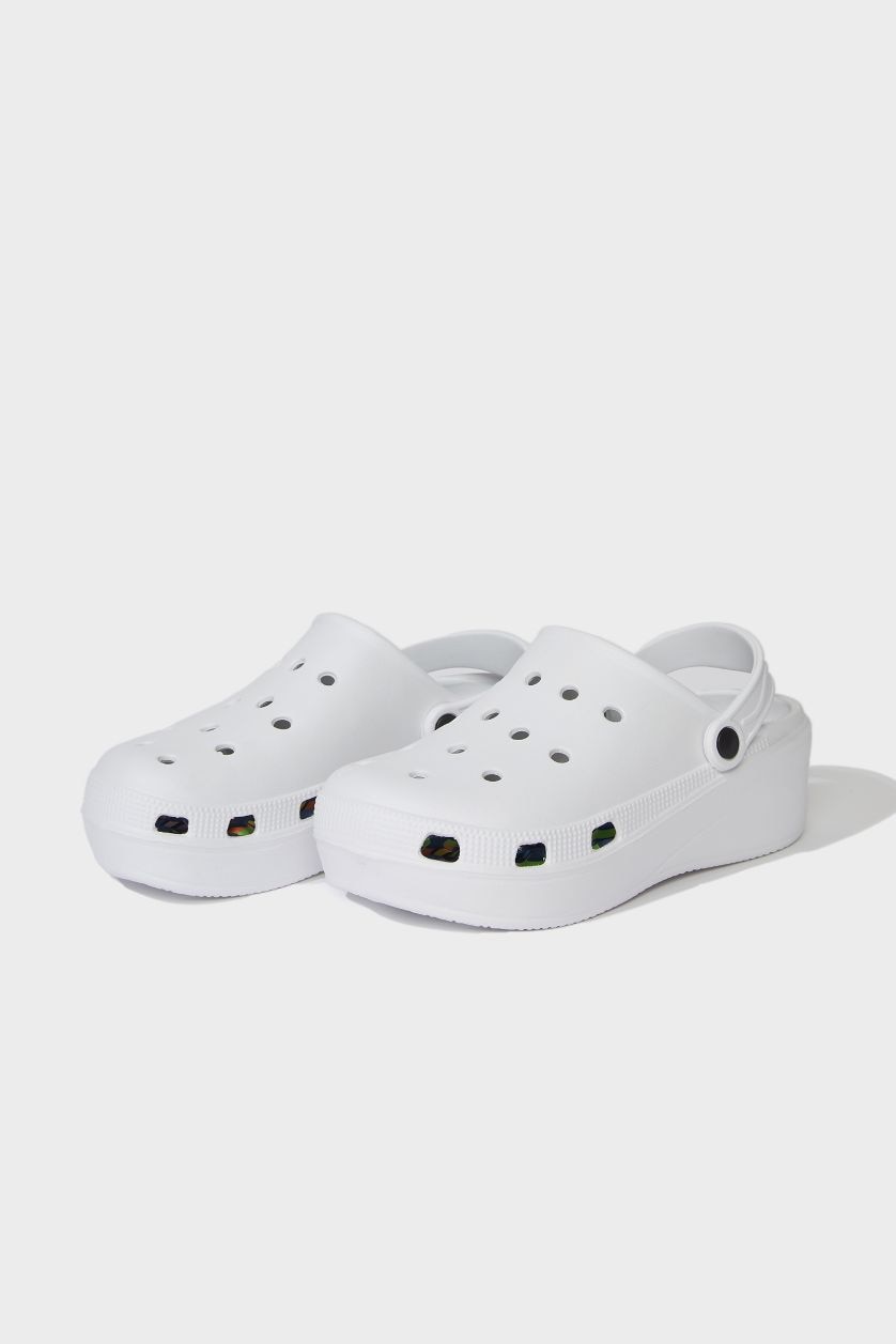 Kadın Kırık Beyaz Kadın Düz Taban Eva Terlik