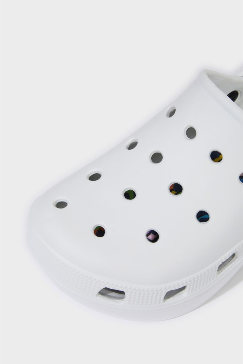 Kadın Kırık Beyaz Kadın Düz Taban Eva Terlik