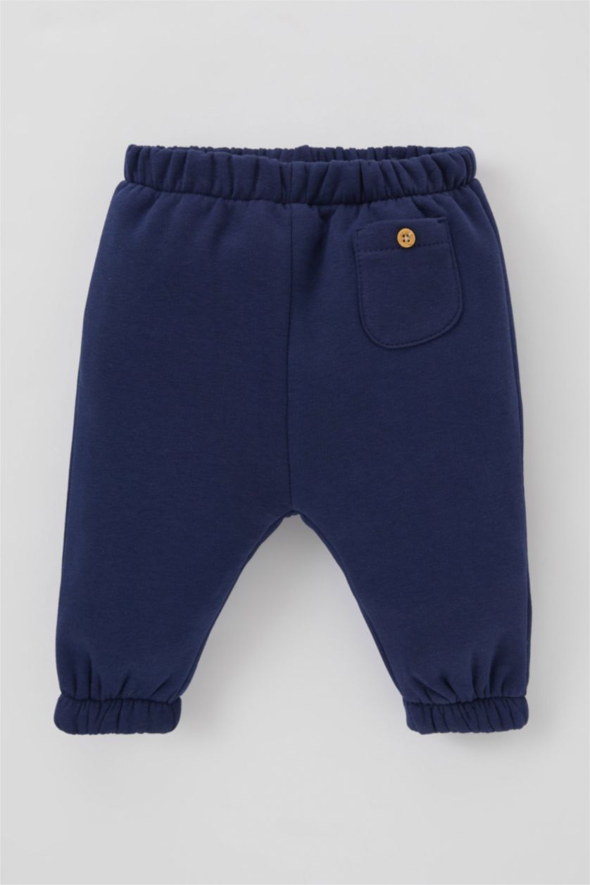 BABY GIRL NAVY Baby Boy Checkered Sweatshirt Trousers 2 Piece Set