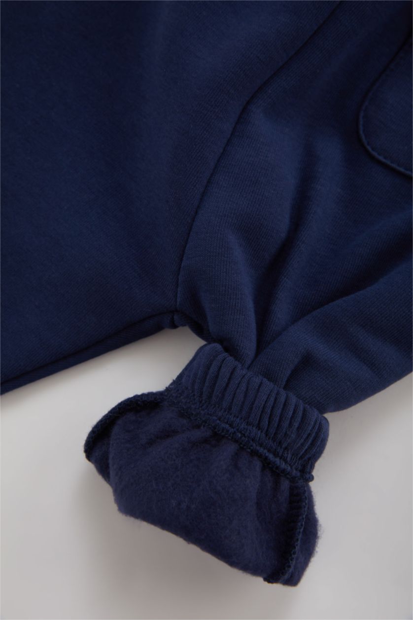 BABY GIRL NAVY Baby Boy Checkered Sweatshirt Trousers 2 Piece Set