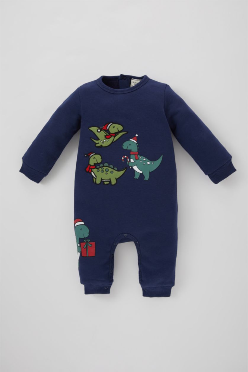 Малыши мальчики Синий Комбинезон новогодний из плотной ткани для малышей мальчиков