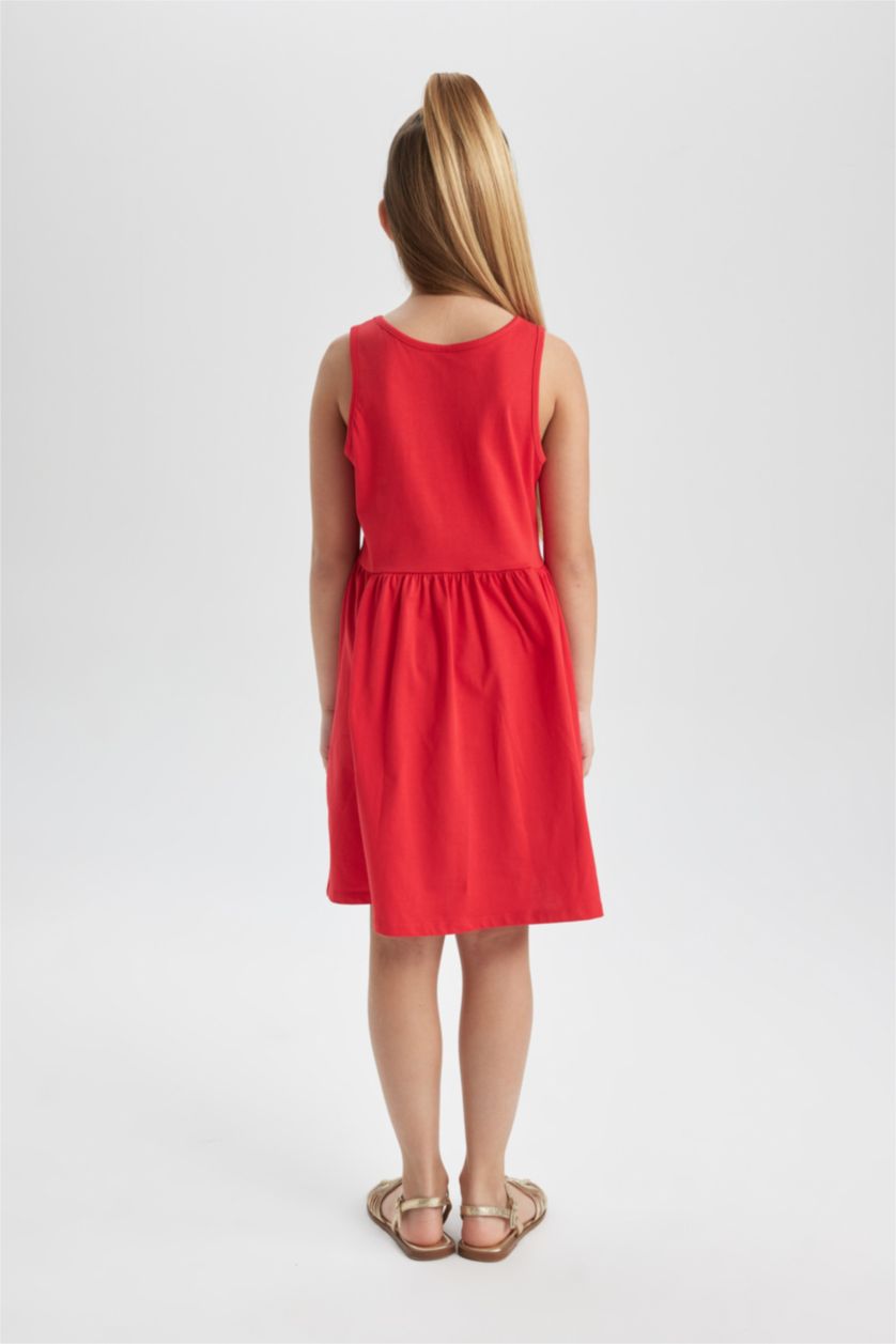 GIRLS & TEENS Red Girl Sleeveless Dress