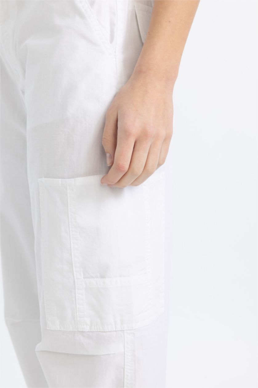 WOMAN White Parachute Gabardine Trousers