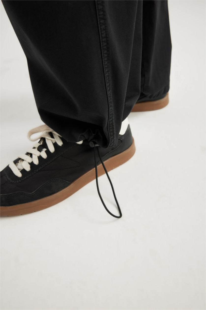 حريمي أسود بنطلون جبردين باراشوت