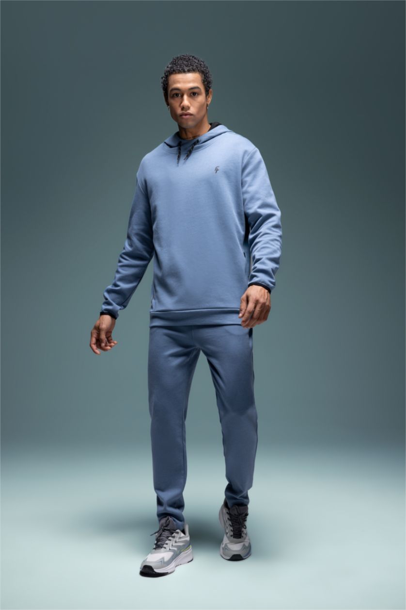 MAN Blue Standard Fit Sweatshirt