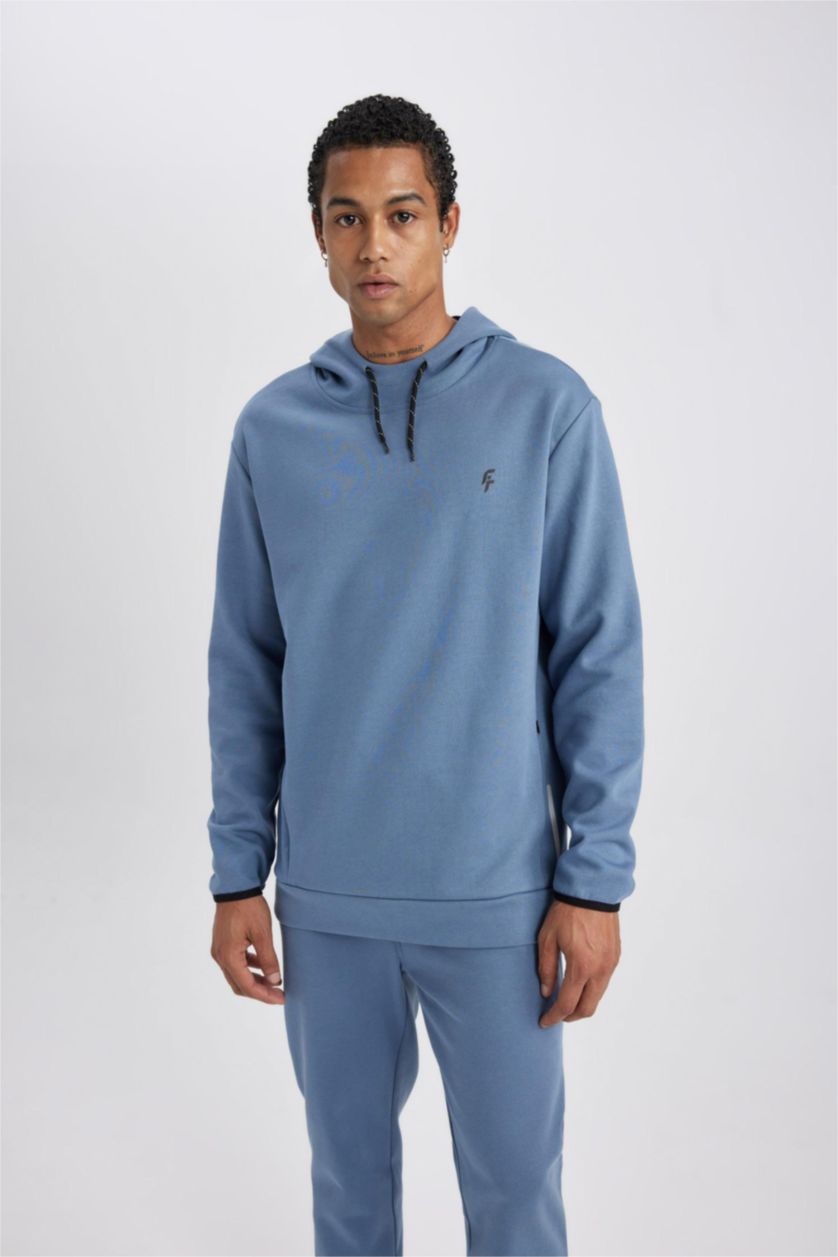 MAN Blue Standard Fit Sweatshirt