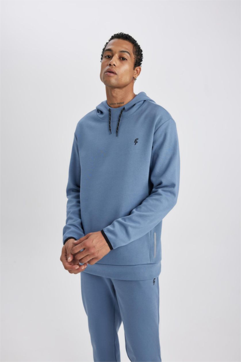 MAN Blue Standard Fit Sweatshirt