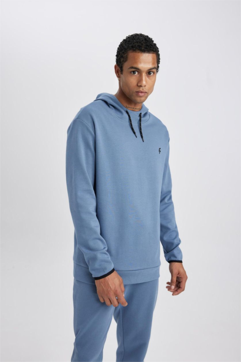 MAN Blue Standard Fit Sweatshirt