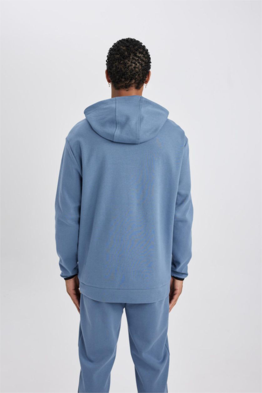 MAN Blue Standard Fit Sweatshirt