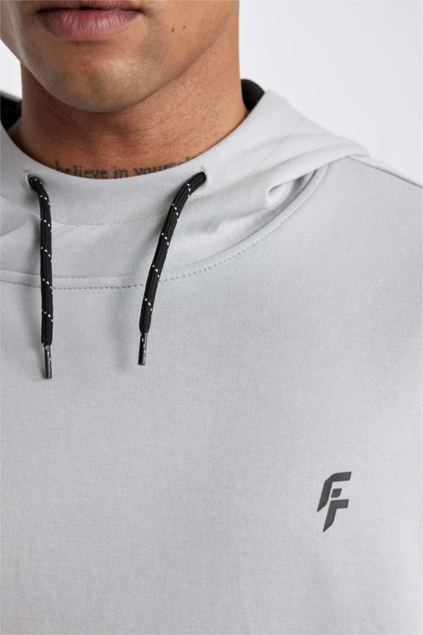 رجال رمادي فاتح Standard Fit Sweatshirt