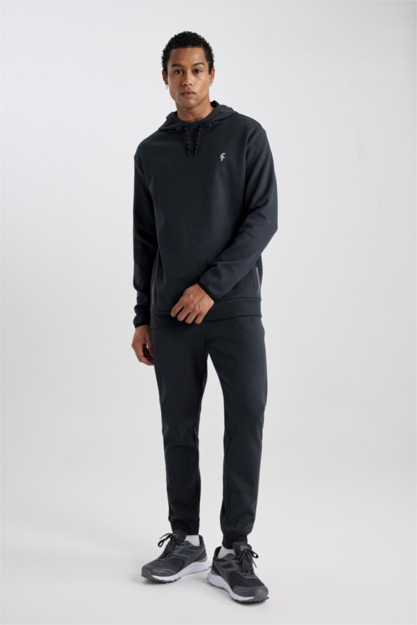 رجالي أنثرا بنطلون جوجر سويت بانتس قصة عادية بأستك من تحت من DeFactoFit