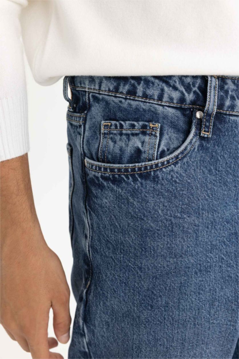 MAN Blue Balloon Fit Trousers