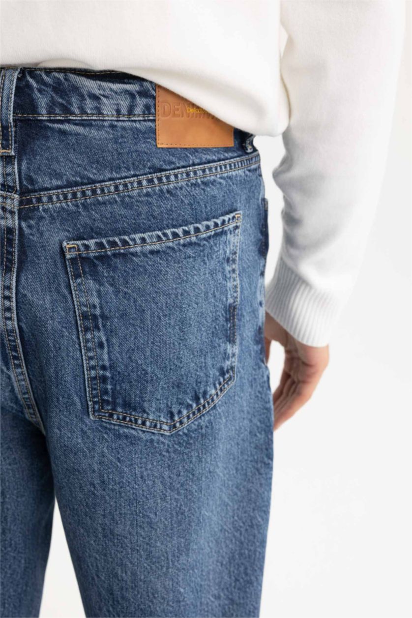 MAN Blue Balloon Fit Trousers