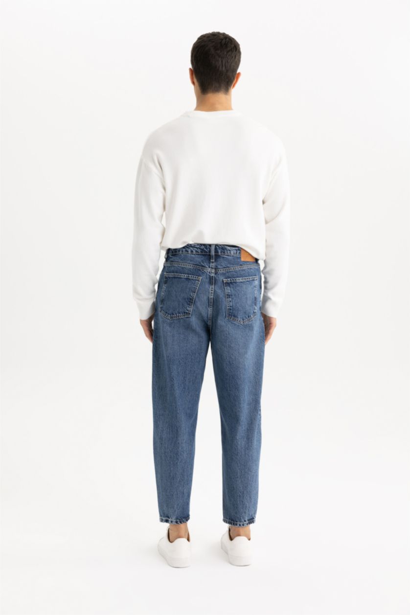 MAN Blue Balloon Fit Trousers