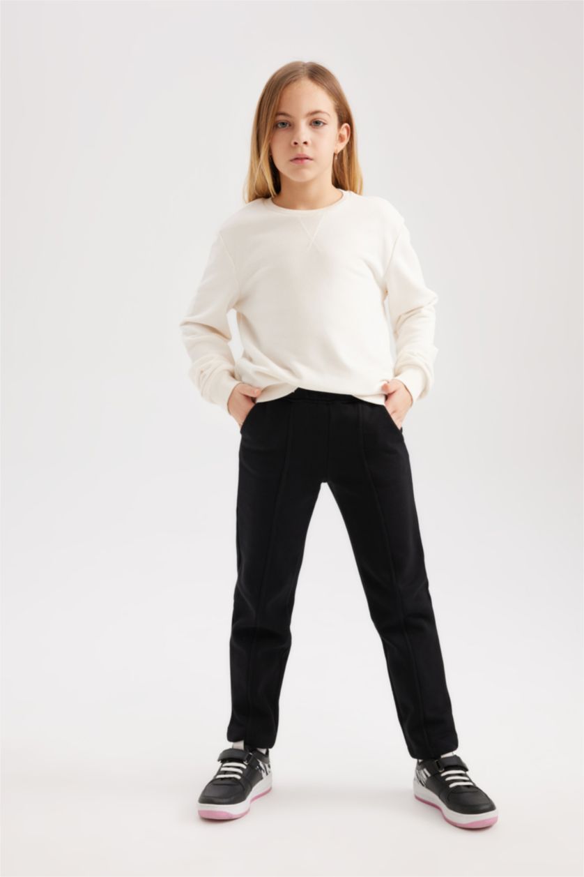 Young Girls - Teen Girls Black Girl Carrot Fit Sweatpants