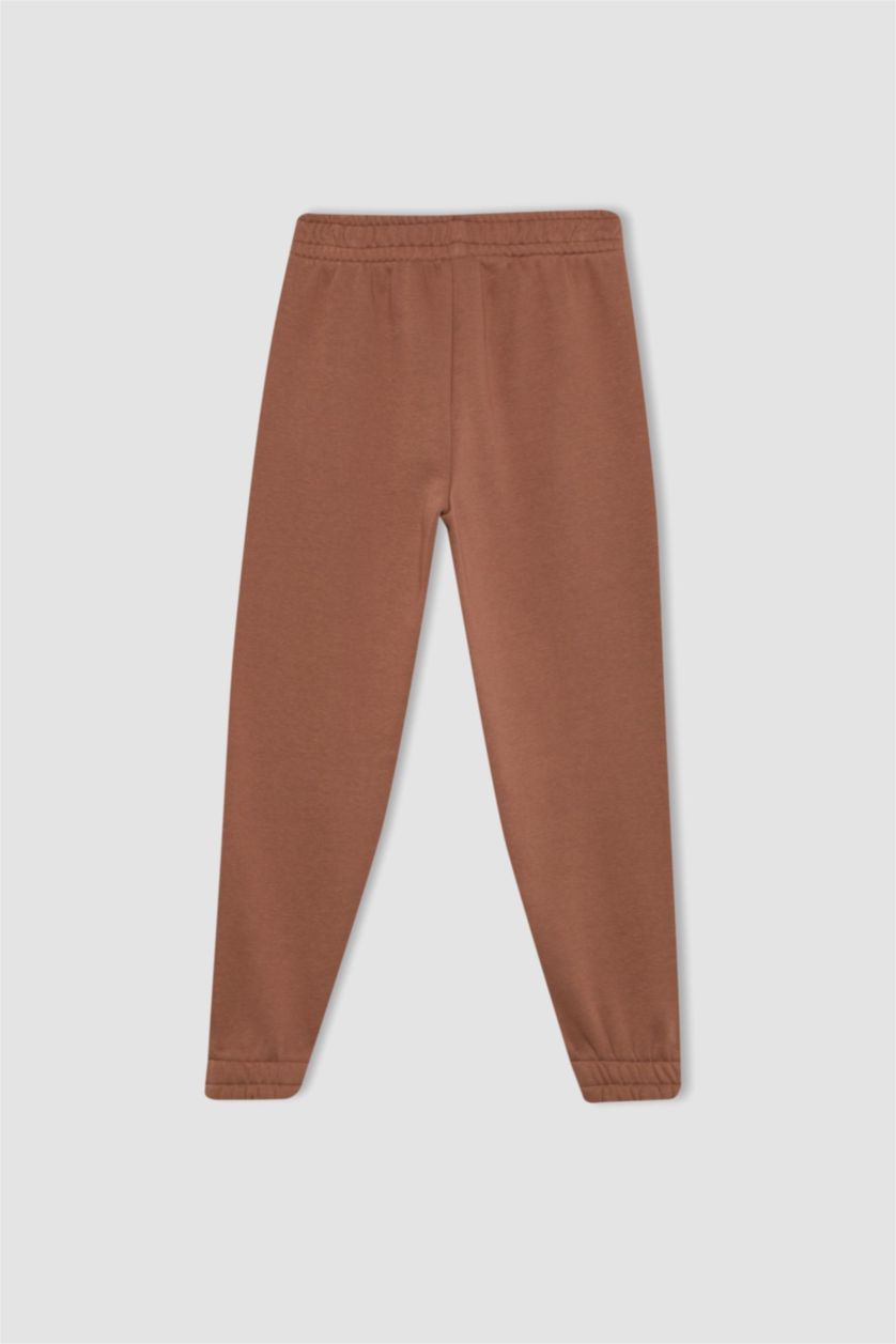GIRLS & TEENS Light Brown Girl Jogger Thick Jogger Sweatpants
