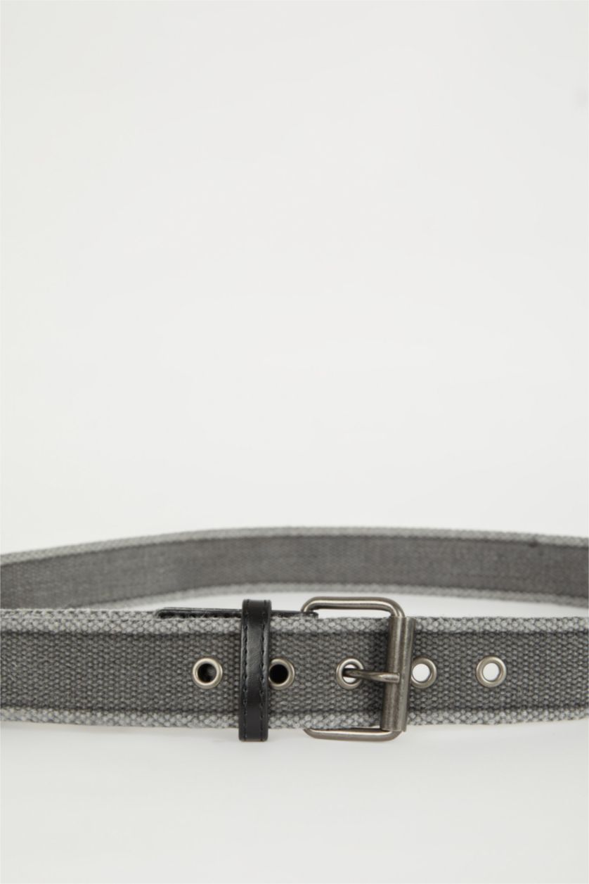 رجال أسود حزام بمشبك مربع