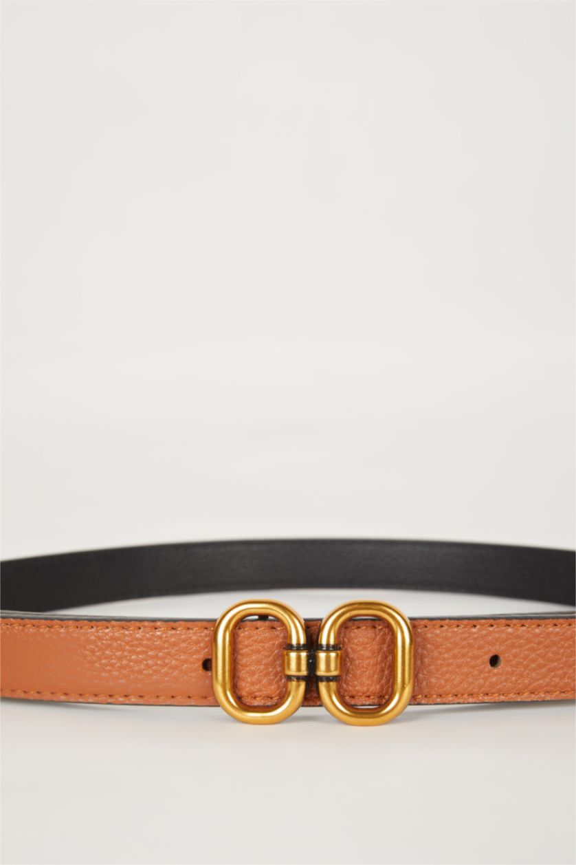 FEMME Karma Ceinture Classique en Faux Cuir pour Femme